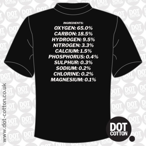 Human Body Ingredients T-Shirt