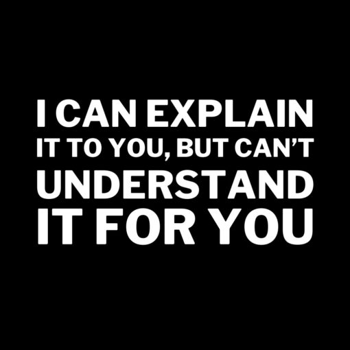 I can Explain It but not Understand It T-Shirt