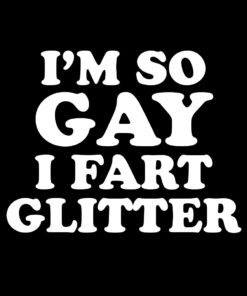 Im so Gay I Fart Glitter T-Shirt