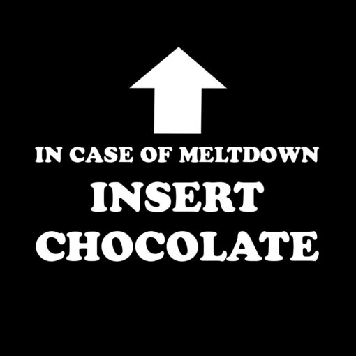 In case of MELTDOWN insert Chocolate T-Shirt