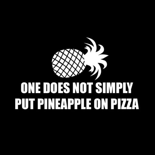 One does not Simply put Pineapple on Pizza T-Shirt