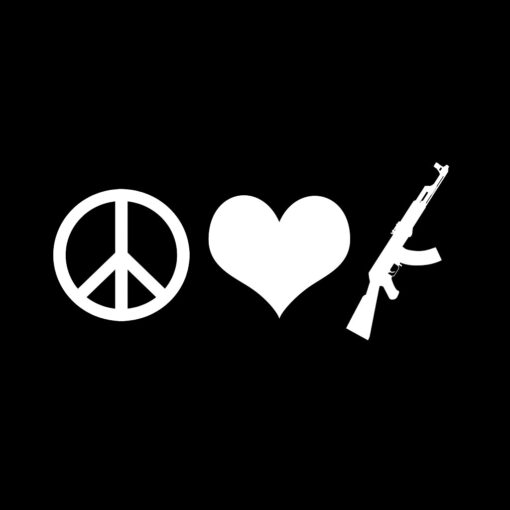 Peace, Love and AK47 T-shirt