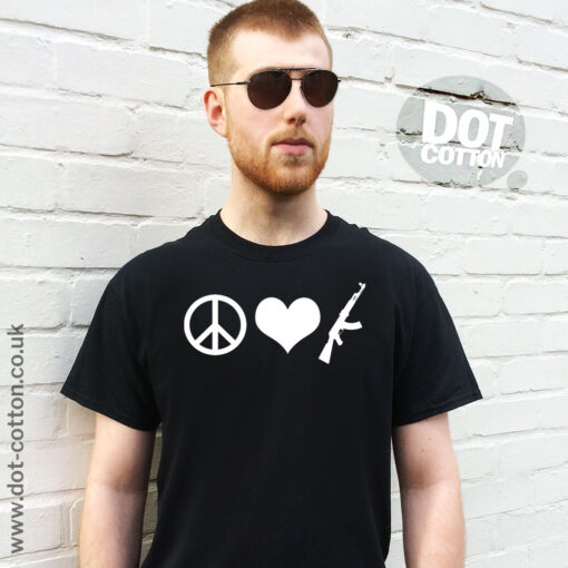 Peace, Love and AK47 T-shirt