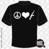 Peace, Love and AK47 T-shirt