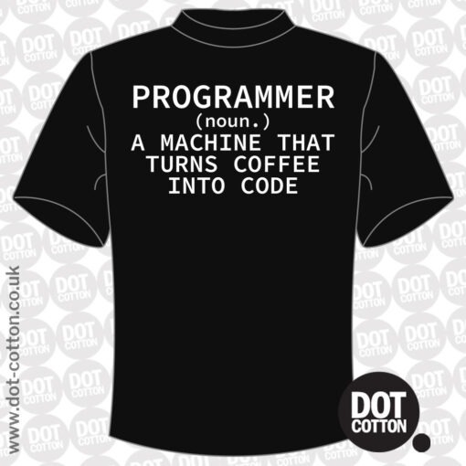 Programmer Turns Coffee Code T-Shirt