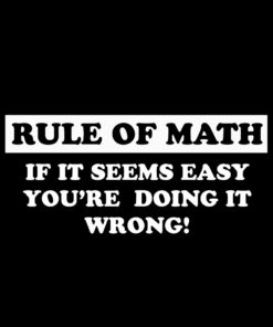 Rule of math T-shirt